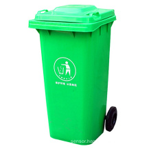 120L Outdoor Plastic Garbage Bin with Wheels (YW0017)